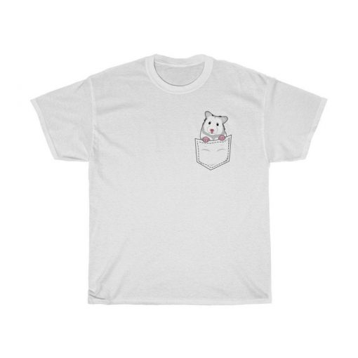 Funny Hamster T-Shirt, Cute Animal Pocket Tee