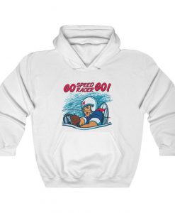 Go Speed Racer Go Hoodie, Retro Speed Racer Cartoon Anime, Mens and Womens Hoodie