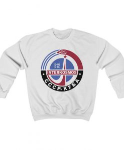 Interkosmos Soviet Space Programme Sweatshirt, Retro 1980s, Adult Mens Womens Jumper