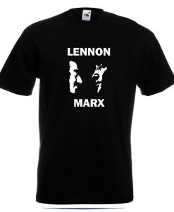 Lennon and Marx T Shirt Marx Brothers Groucho Marx John Lennon Novelty