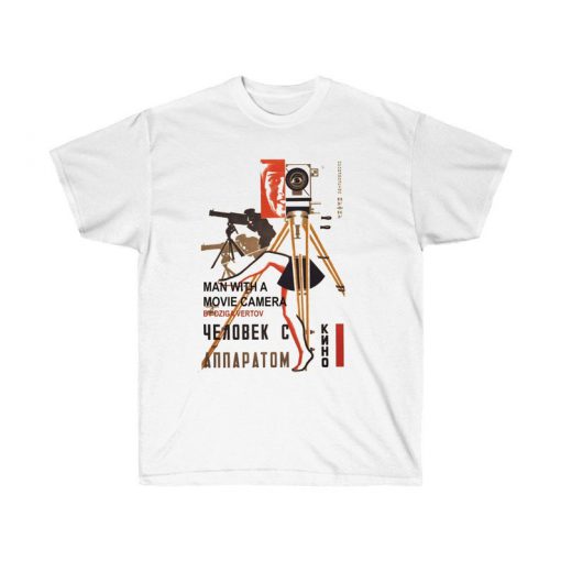 Man With A Movie Camera (1929) T-Shirt, Silent Movie Tee, Adult Mens & Womens