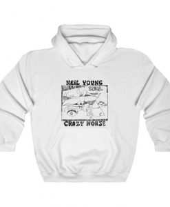 Neil Young And Crazy Horse Hoodie, Rock Band Gift, Mens Womens Adult Jumper