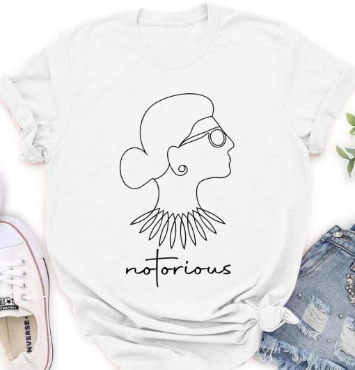 Notorious RBG Shirt, Ruth Bader Ginsburg Drawing Shirt, R.B.G Shirt, Supreme Court Justice, RBG Quotes, Feminist Support, Political Tee