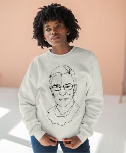 Ruth Bader Ginsburg Line Art Sweatshirt