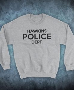 Stranger Hawkins Police Department Sci Fi Horror TV Unofficial Unisex Sweatshirt