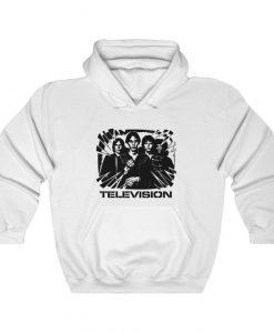 Television Hoodie, Retro 70s Rock Band Music, Mens and Womens