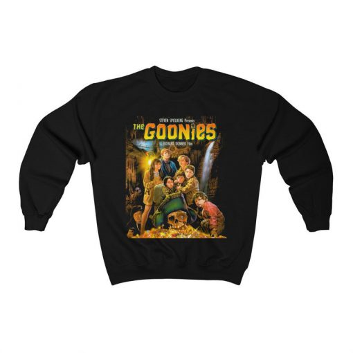 The Goonies (1985) Sweatshirt, Steven Spielberg, Mens and Womens Retro Movie Sweater