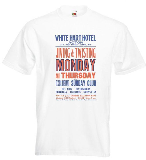 The Who DETOURS White Hart Acton T Shirt Pete Townshend Keith Moon Roger Daltrey John Entwistle