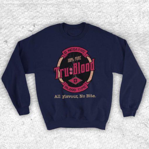 True Blood Tru Blood Logo American Supernatural Vampire Horror TV Unofficial Unisex Sweatshirt