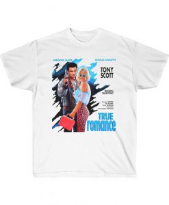 True Romance (1993) Tee, Quentin Tarantino Film, Womens Mens Retro T-Shirt