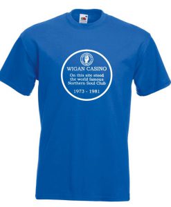 Wigan Casino Blue Plaque Tee Shirt