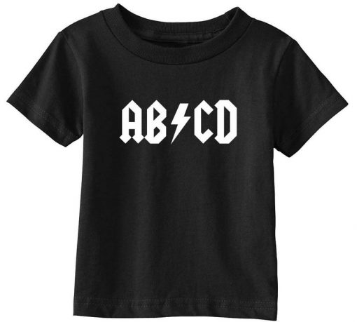 ABCD on Infant and Toddler Shirt