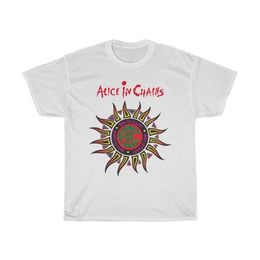 Alice In Chains Sun Logo Grunge Rock Band T-Shirt