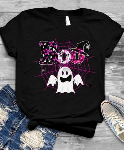 Breast Cancer Shirt, Breast Cancer Awareness, Support October Pink Ribbon Survivor, Funny Halloween Breast Cancer TShirt