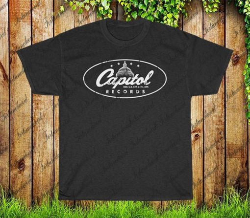 Capitol Records T-shirt, Record Label Company Logo Tee Shirt