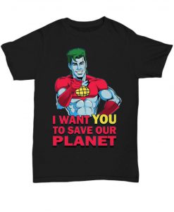 Captain planet and the planeteers retro t-shirt