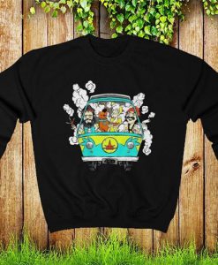 Cheech And Chong With Scooby Smoke Sweatshirt, Cheech And Chong Unisex