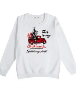 Christmas Movie Watching Jumper Xmas Festive Female Sweatshirt Hallmark Autumn Winter Warm Fashion TV Film Cinema Cute Ugly