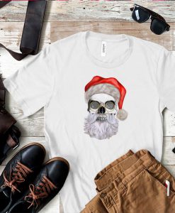 Christmas Shirt - Santa Claus T Shirt - Skull Santa Shirt - Happy New Year Shirt - Christmas Gift For Husband - Scary Santa Cool Shirt
