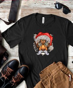 Christmas Tiger Shirt - Santa Claus T Shirt - Tiger Santa Shirt - Christmas Gift - Christmas Gift For Dad - Christmas Gifts For Boyfriend