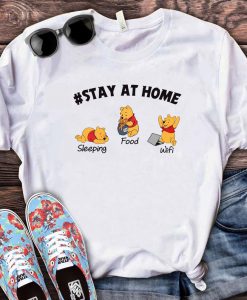 Cute Pooh Shirt, #Stayathome Pooh TShirt