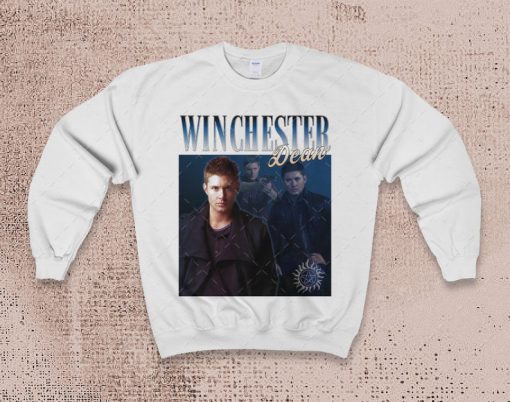 Dean Winchester Supernatural Movie fan Vintage Throwback unisex Sweatshirt