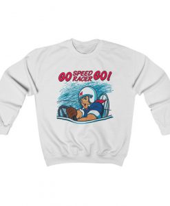 Go Speed Racer Go Sweatshirt, Speed Racer Cartoon, Retro Mens and Womens Sweater