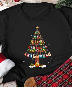 Guitar Christmas Tree Guitarist Xmas T-Shirt