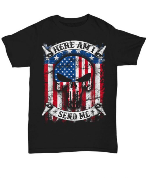 Here am i, send me- american t-shirt