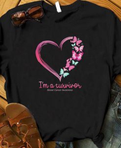 I'm A Survivor Breast Cancer Awareness Shirt, Think Pink, Pink Ribbon TShirt