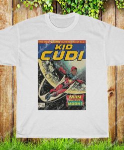 Kid Cudi T-Shirt, Hip Hop Rappers, Man On The Moon Tee Shirt