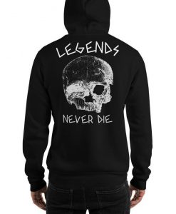 Legends Never Die, Skull Hoodie Back