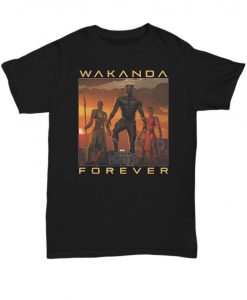 Marvel men's black panther 2018 wakanda forever t-shirt