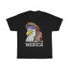 Merica Bald Eagle 4th July T-Shirt