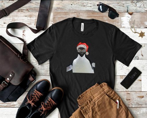 Penguin Santa Shirt - Christmas Penguin Shirt - Christmas Women Shirt - Christmas Gift - Santa Claus T Shirt - Christmas Shirt