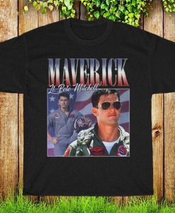 Pete Mitchell MAVERICK Top Gun Homage Vintage 90s T-shirt