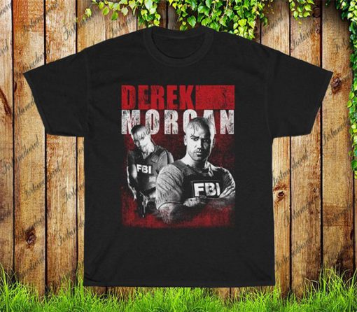 Retro Vintage Derek Morgan Criminal Minds TV Series Unisex T-shirt