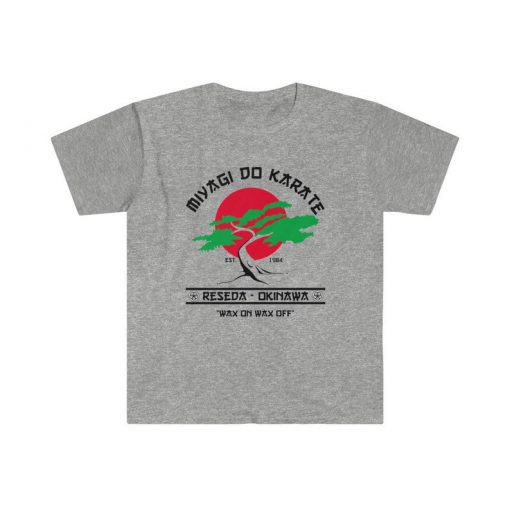 Retro vintage 90s miyagi-do karate kid shirt bonsai tree, cobra kai