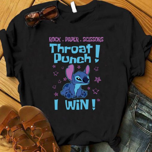 Rock Paper Scissors Throat Punch! I Win tshirt