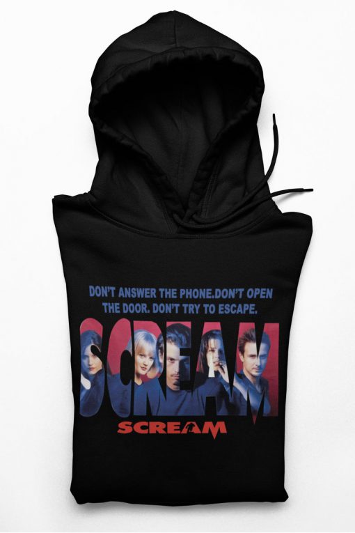 Scream Retro 90s Cult Horror Film Hoodie Film Gift Aesthetic