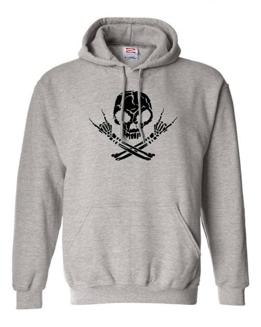 Skull Rock On Hoodie