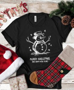 Snowman Merry Christmas T-shirt