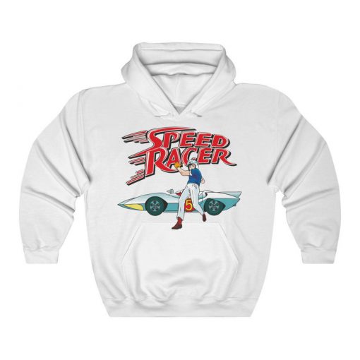 Speed Racer Printed Hoodie, Retro Cartoon Anime Series, Mens and Womens Hoodie