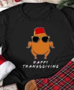 Thanksgiving For Friends Funny Turkey Tshirt