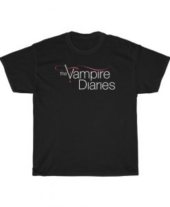 The Vampire Diaries Logo TV Series Men's Black T-Shirt