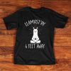 Trending Quarantine Social Distancing Llamastay 6 Feet Away Funny Yoga Llama T-Shirt