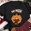 Turkey Eat Pizza Funny Thanksgiving Gift Tshirt