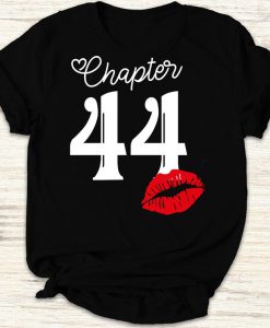 Womens Chapter 44 Years 1976 44th Happy Birthday Lips Gift Shirt for Birthday