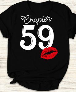 Womens Chapter 59 Years 1961 59th Happy Birthday Lips Gift Shirt for Birthday