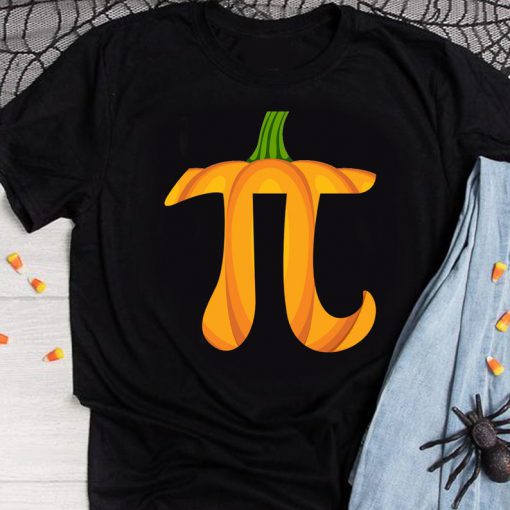 Womens Pumpkin Pi Pie Math Teacher Halloween T-Shirt